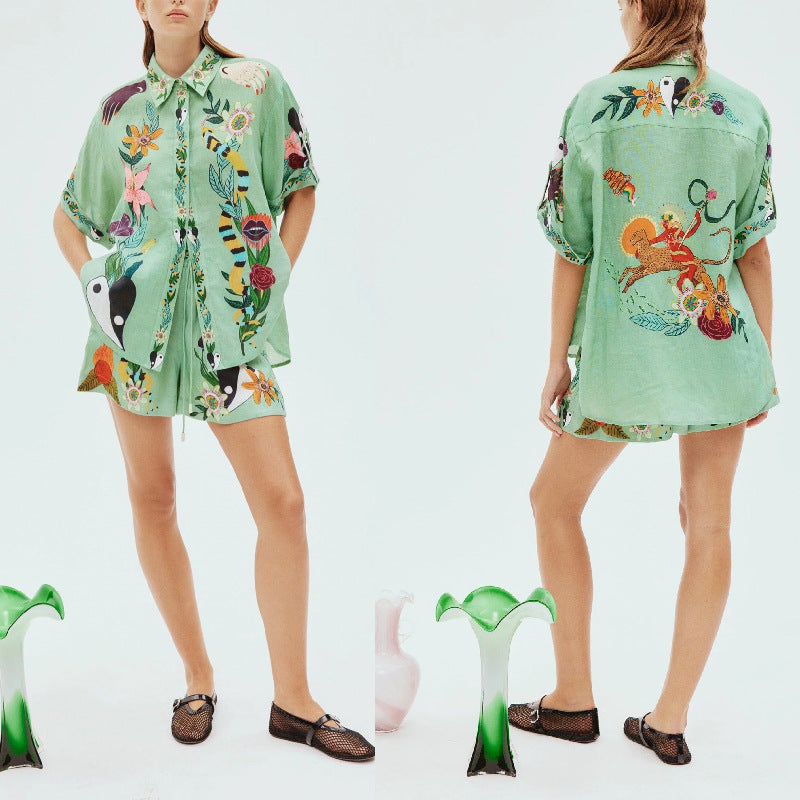 2025 NEW Boho Chic Cotton Linen Set Effortless Style