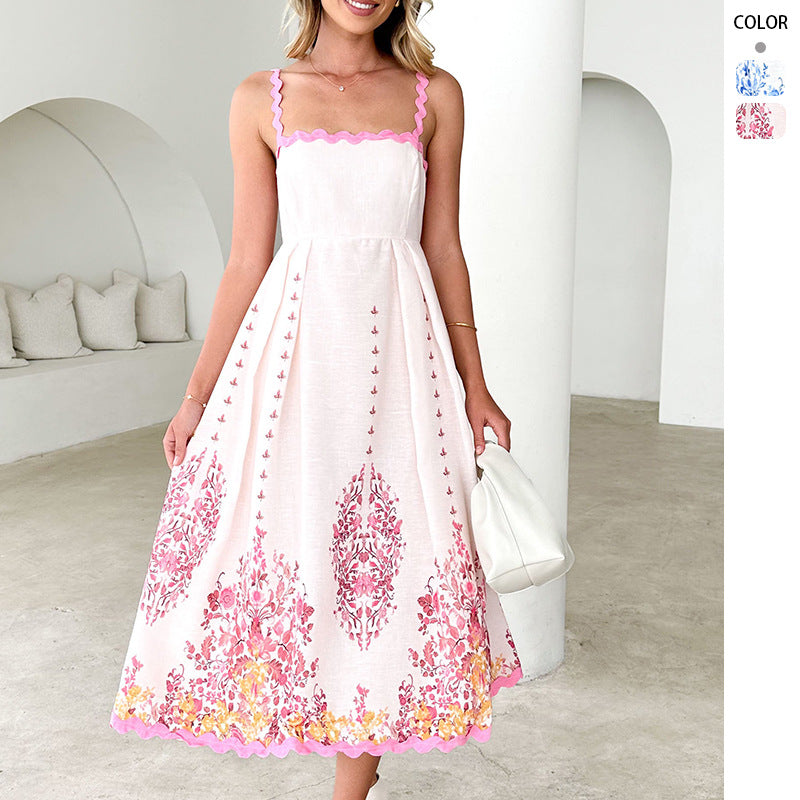2025 NEW Summer Chic Floral Print Sleeveless Sundress