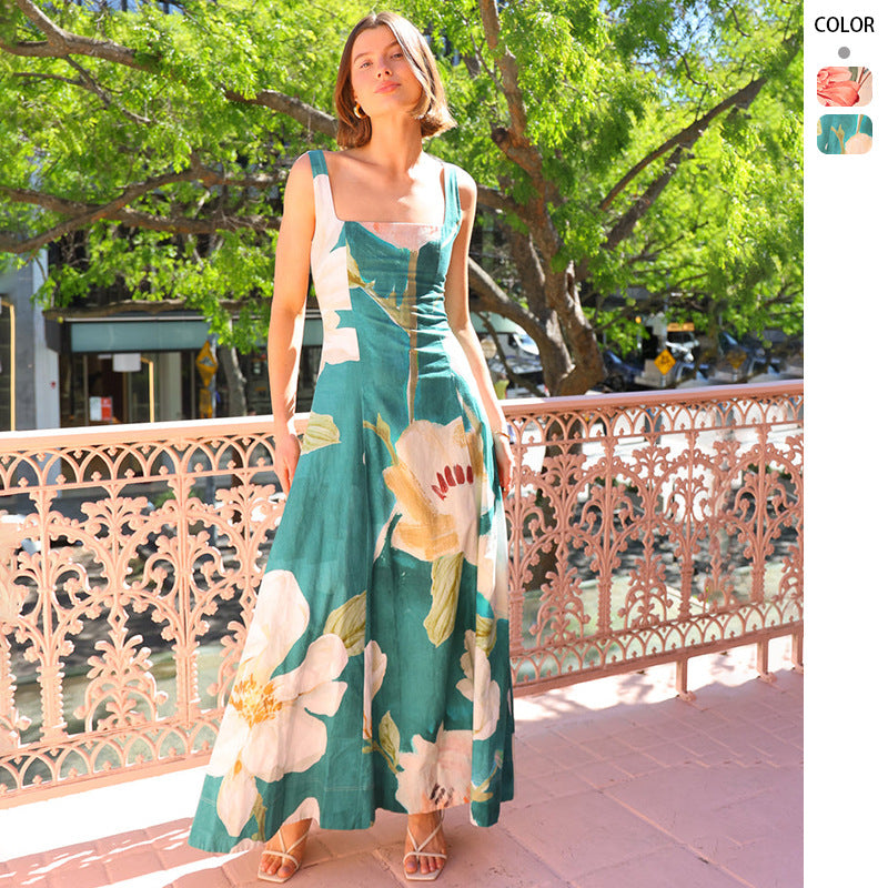 2025 NEW Summer French Vintage Maxi Dress  Flattering  Chic