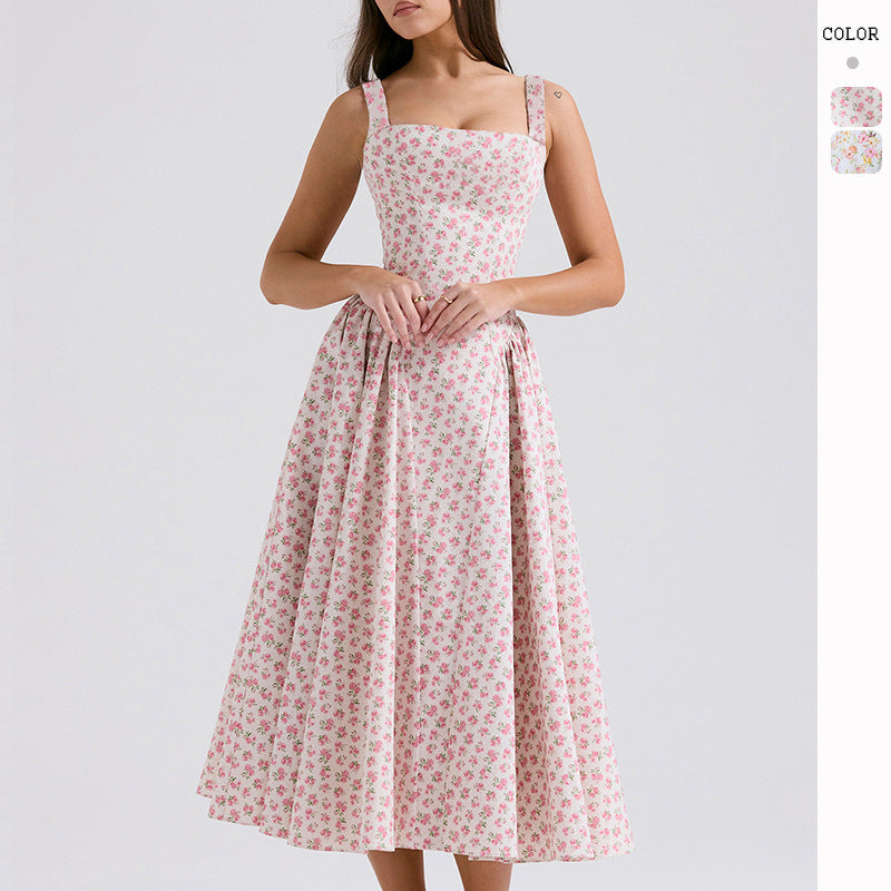2025 NEW Floral Maxi Dress Summer Chic Elegant Flair