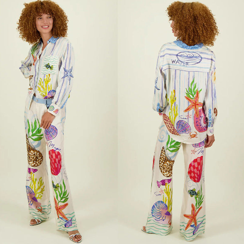 2025 NEW Satin Graffiti Set EuroStyle Chic for 